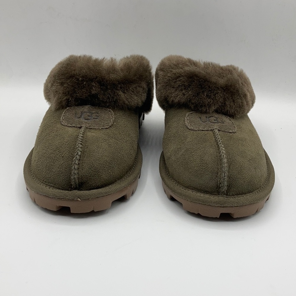 UGG Coquette Eucalyptus Spray Wool Suede Slipper - Picture 2 of 7